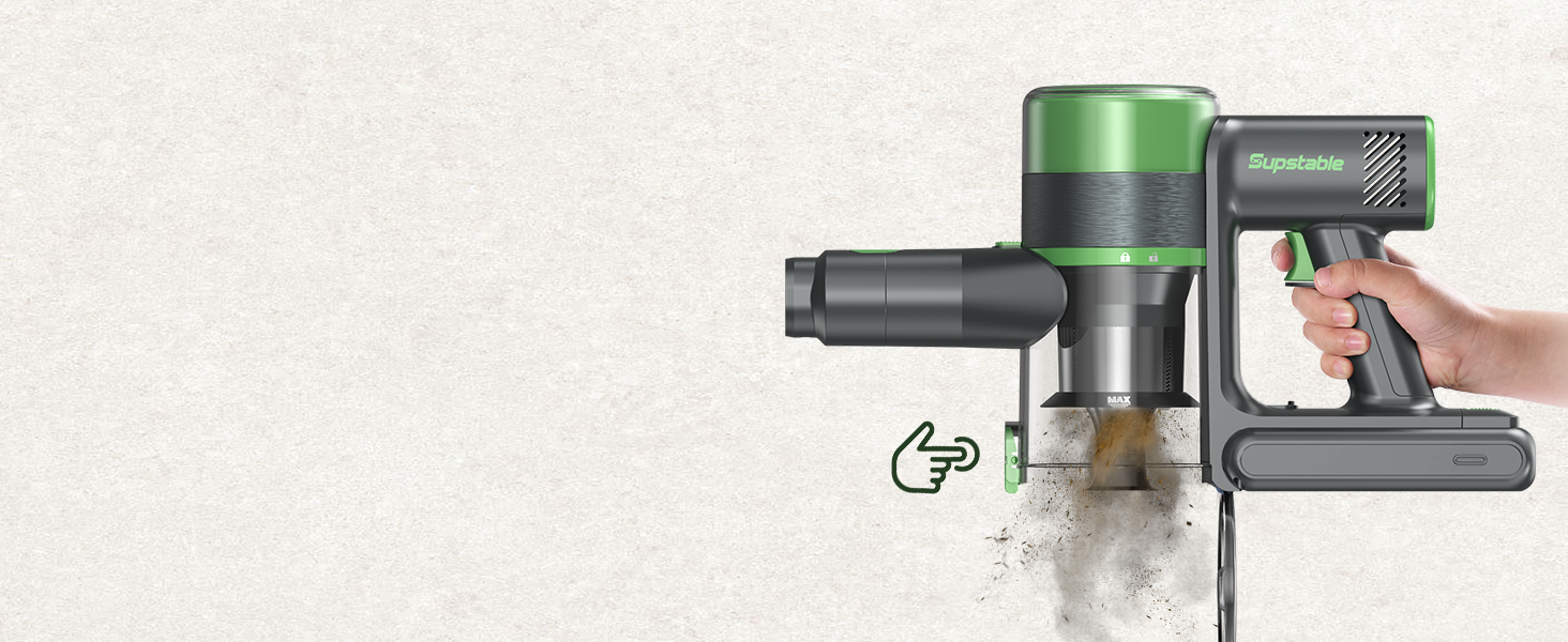 Акумуляторний пилосос 30000 Па, бездротовий пилосос з часом роботи 60 хв, тихий акумуляторний пилосос з LED-дисплеєм/антизаплутувальною насадкою, 450 Вт ручний пилосос для твердих поверхонь, килимів та шерсті тварин