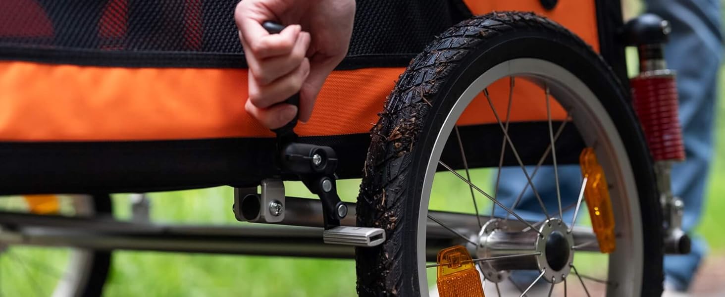 TrendPet DogBus L - велосипедний причіп для собак L, алюмінієвий, для великих собак