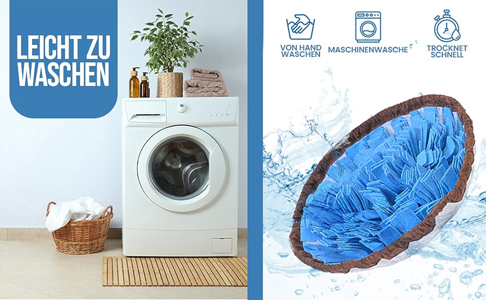 PET ARENA килимок для нюхання собак - інтелектуальна іграшка для собак, велика, блакитна, миється, регулюється розмір