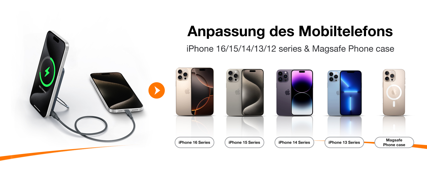 Портативний зарядний акумулятор TORRAS 5000mAh з MagSafe, USB-C, 22.5W PD, для iPhone 17 Pro Max та інших моделей, чорний