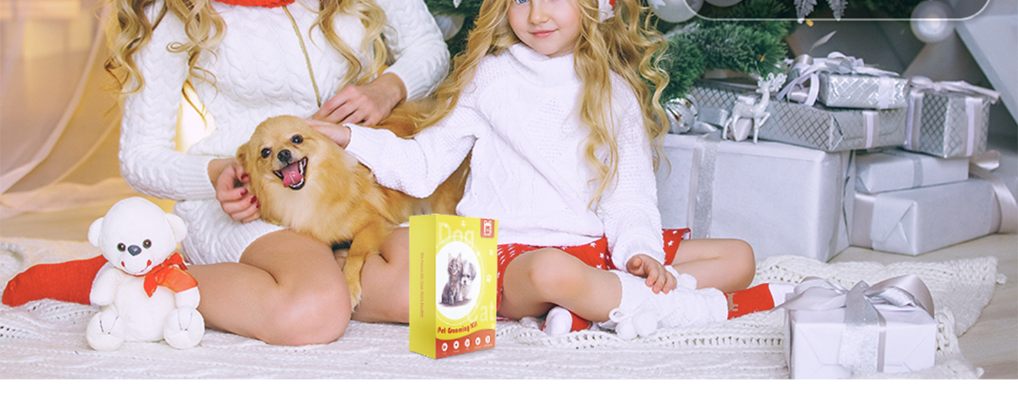 Набір для стрижки собак та котів Leise: акумуляторний тример з 4 насадками, водонепроникний (IPX7), для тіла, мордочки, вух та лап