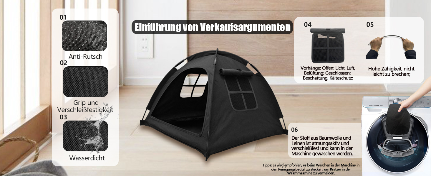 Кіт-будка переносна для дому та вулиці, без дверцят, червона. Ідеально для котів, цуценят та дрібних тварин.