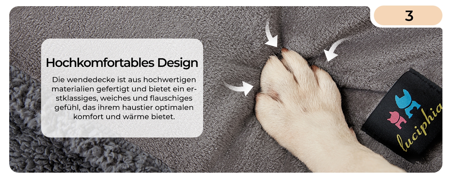 Водонепроникний плед для собак Luciphia, плед для собак і котів великого розміру, прання, водонепроникний, пухнастий, флісовий Sherpa, для дивана, ліжка, софи, світло-сірий M (102 * 145 см)