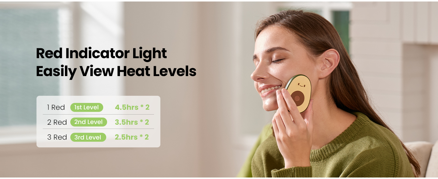 Електричні грілки для рук Gaiatop (2 шт.), магнітні, 3 режими нагріву, портативні, для активного відпочинку та подарунків