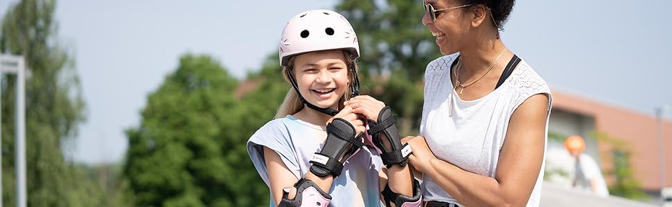 Захисний комплект SKATEWIZ для скейтборду: наколінники, налокітники, захист зап'ясть, розмір M, для підлітків і дорослих, синій, німецький виробник
