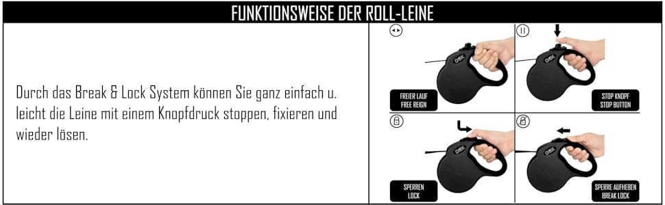 Рулетка для собак DDOXX - міцна, світловідбиваюча, рожева, до 20 кг, 5 м