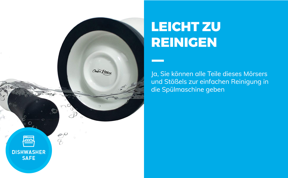Набір для стукання (толкушки) EZ-Grip з червоного силікону та порцеляни, 11.5 см
