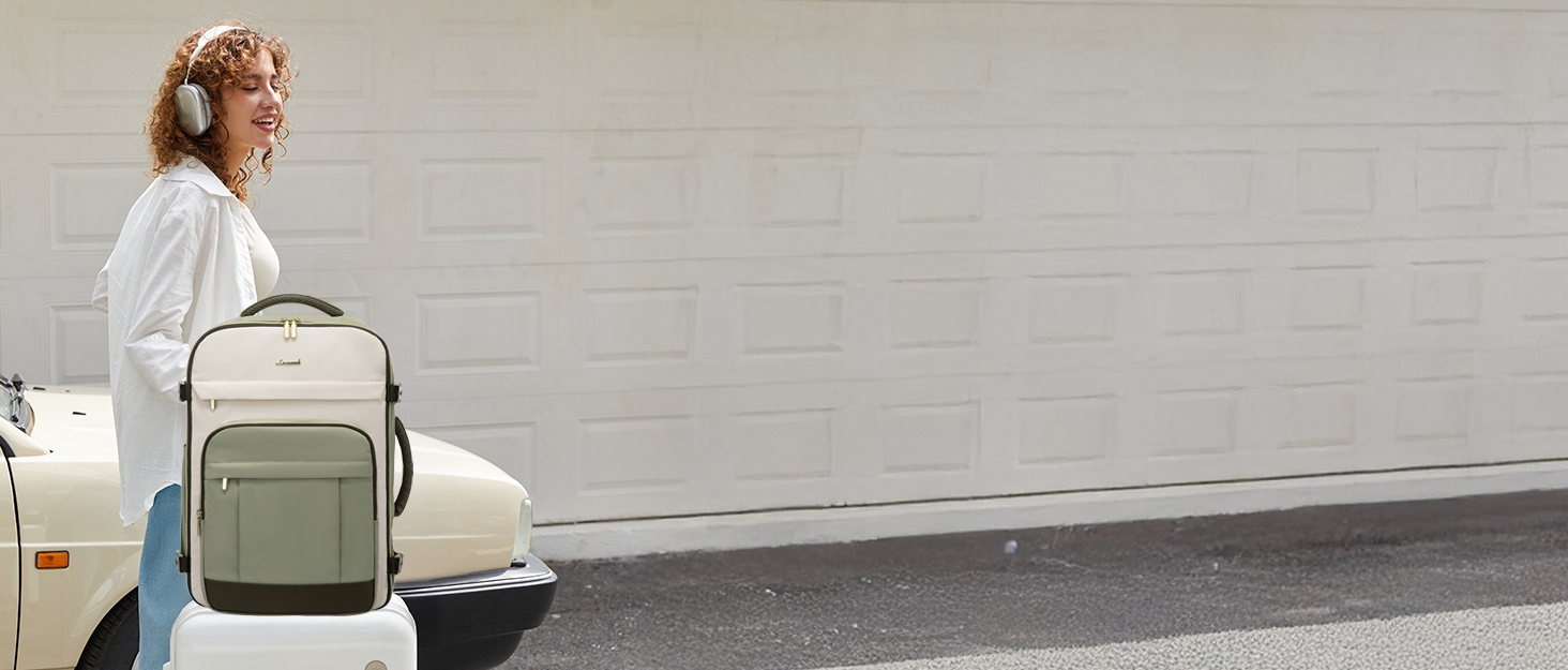 LOVEVOOK Рюкзак ручної поклажі, 40L, для ноутбука 17