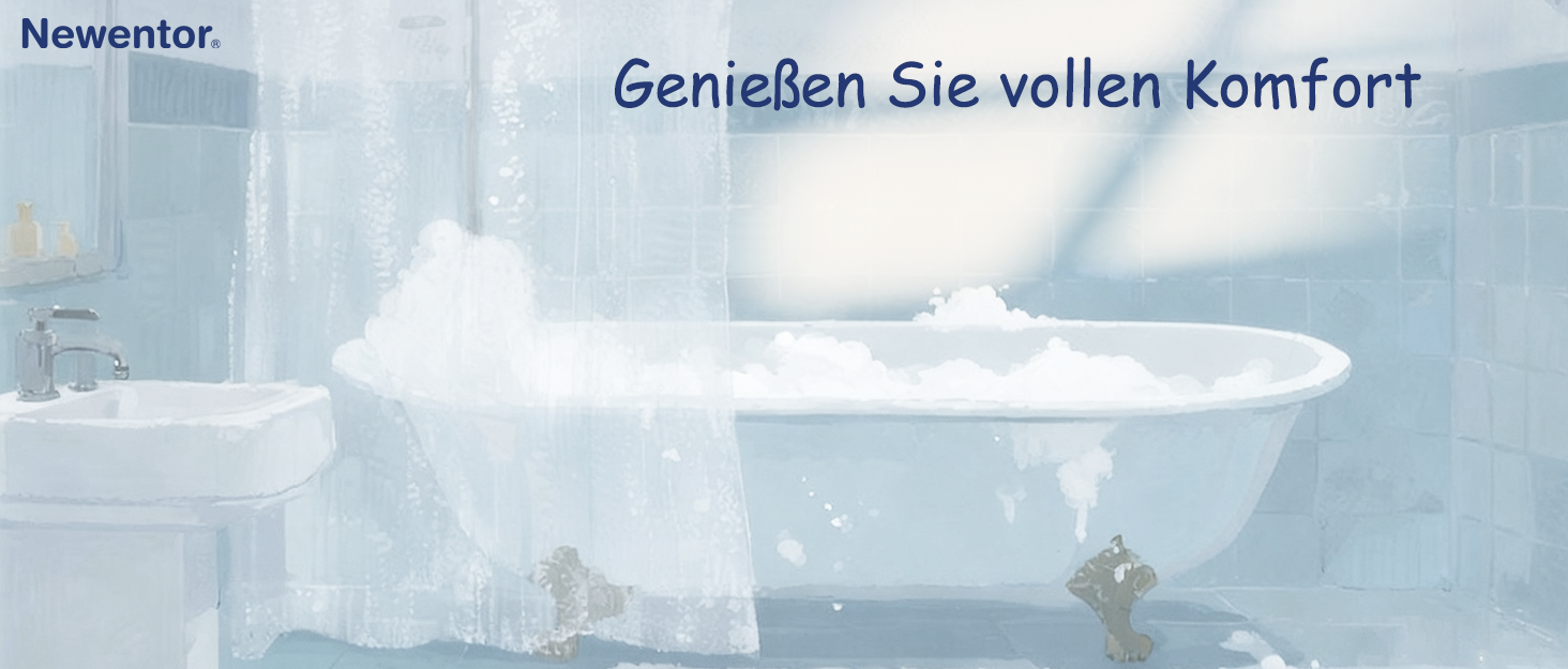Насадка для душу Newentor зі шлангом, 1,5 м, 6 режимів, високий тиск, хром, срібло