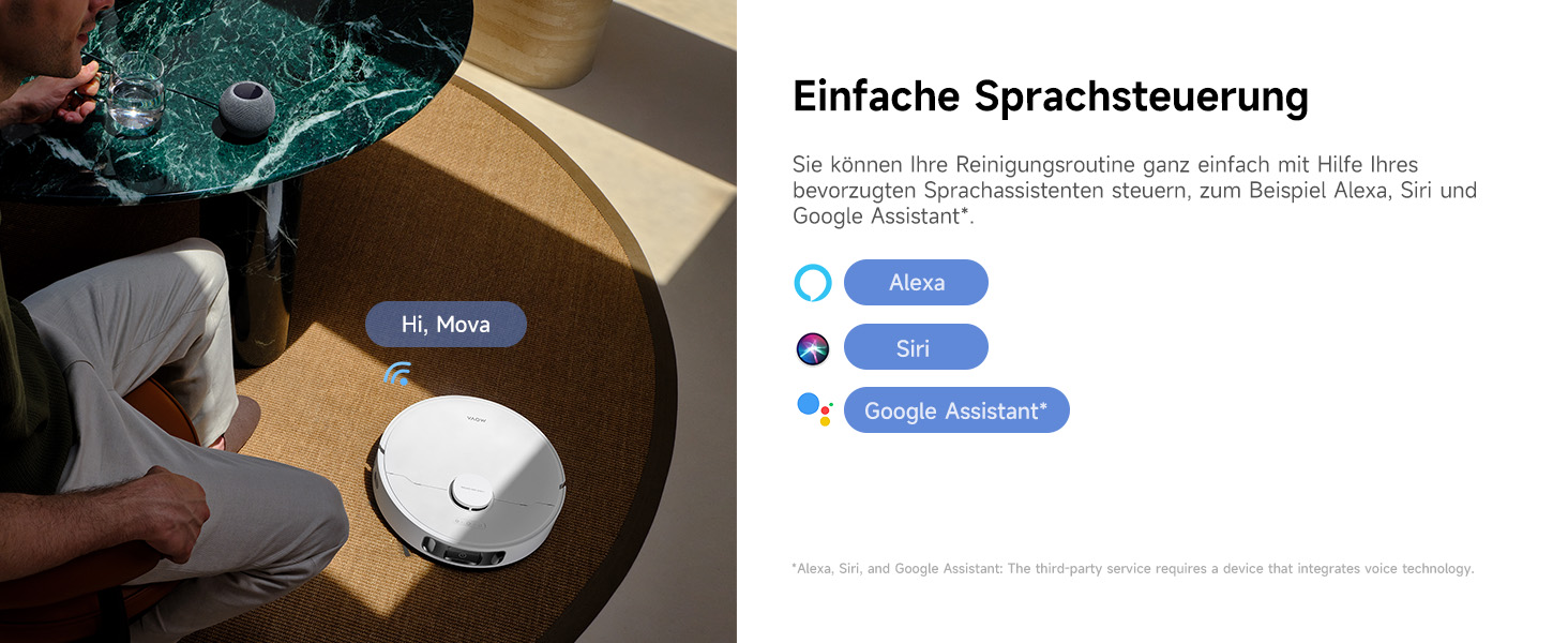 Робот-пилосос Mova E30 Ultra з функцією миття, автоматичним спустошенням, потужністю 19000 Па, MaxiReach-мопом, антизаплутувальною щіткою та вбудованим баком 80 мл. Автономна станція для 75 днів прибирання