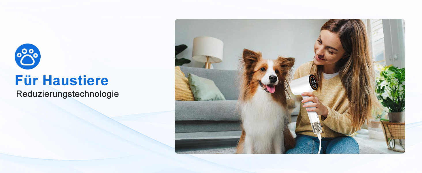 Фен для волосся з плазмою та безщітковим мотором 110 000 об/хв - швидке сушіння, тиха робота, з магнітною насадкою, для дому та подорожей (темно-сірий)