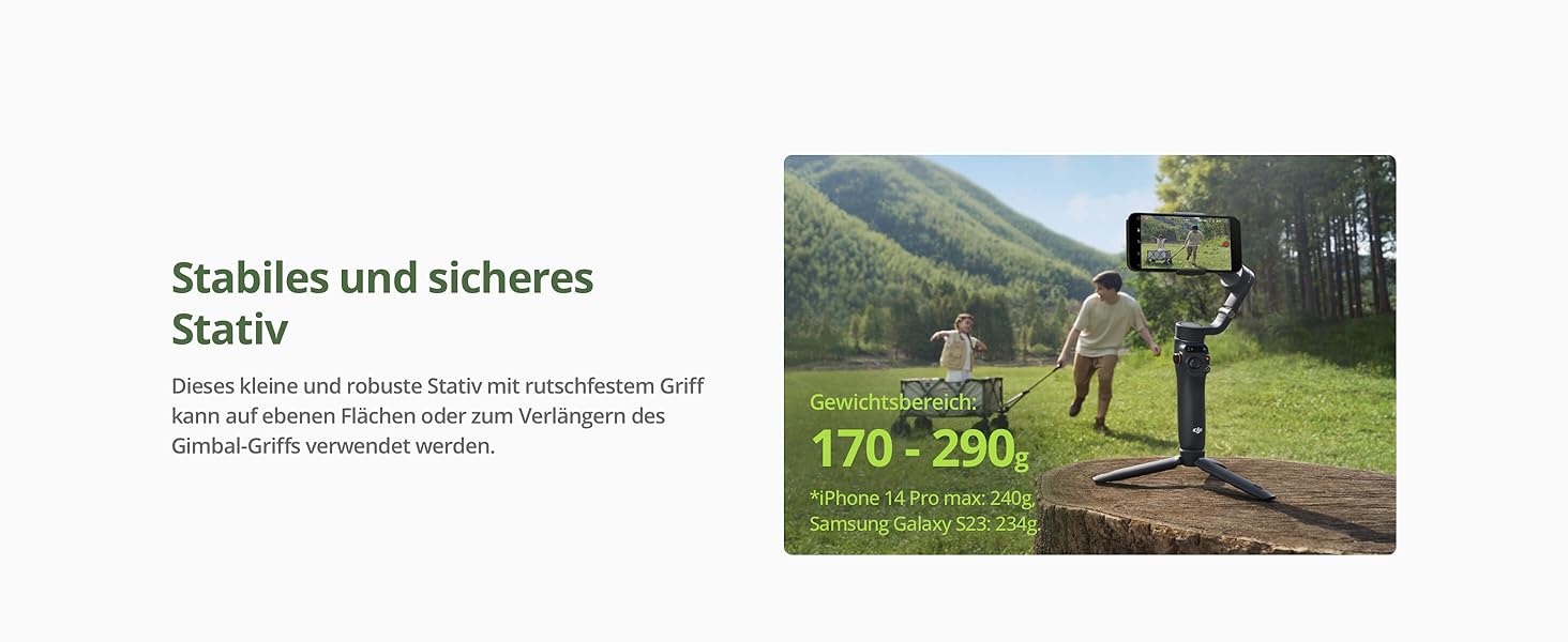 DJI Osmo Mobile 6 - Стабілізатор для смартфона, 3-осьовий, з розширеним штативом, трекінг об'єкта, для YouTube, TikTok, сірий