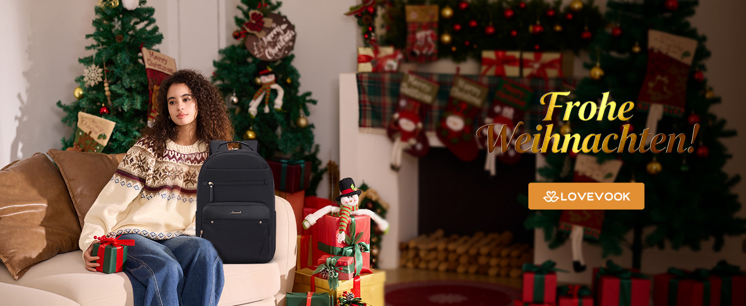 Рюкзак для ноутбука LOVEVOOK, 15.6 дюймів, чорний: водонепроникний, для роботи, навчання, подорожей