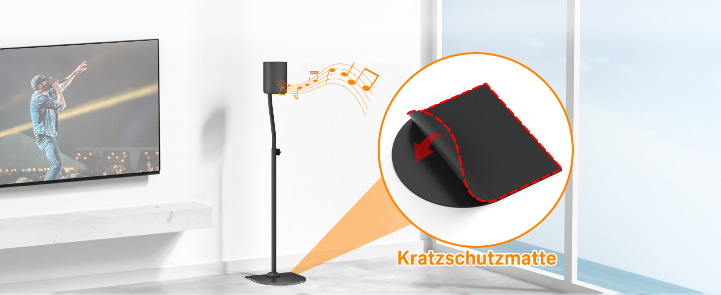 Підставка для сателітної акустики 2 шт. Розширювана висота 33-42 см - для LG, Vizio, Sony, Samsung