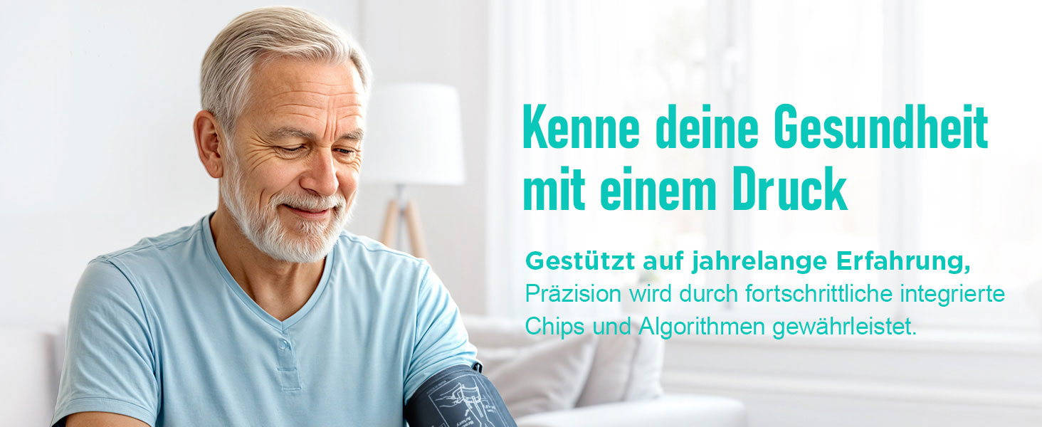 Тонометр RunStar на плече з широкою манжетою (22-42 см) для дому, автоматичний цифровий тонометр з сумкою для зберігання, пам'ять на 2 x 99 показників