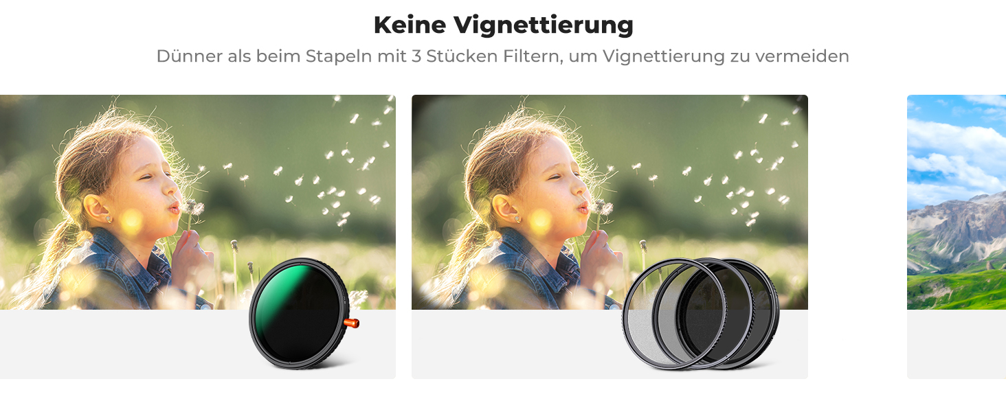 Фільтр K&F Concept 77mm 3-в-1: поляризаційний, ND2-ND32, Black Mist з 28-шаровим покриттям Nano-Klear