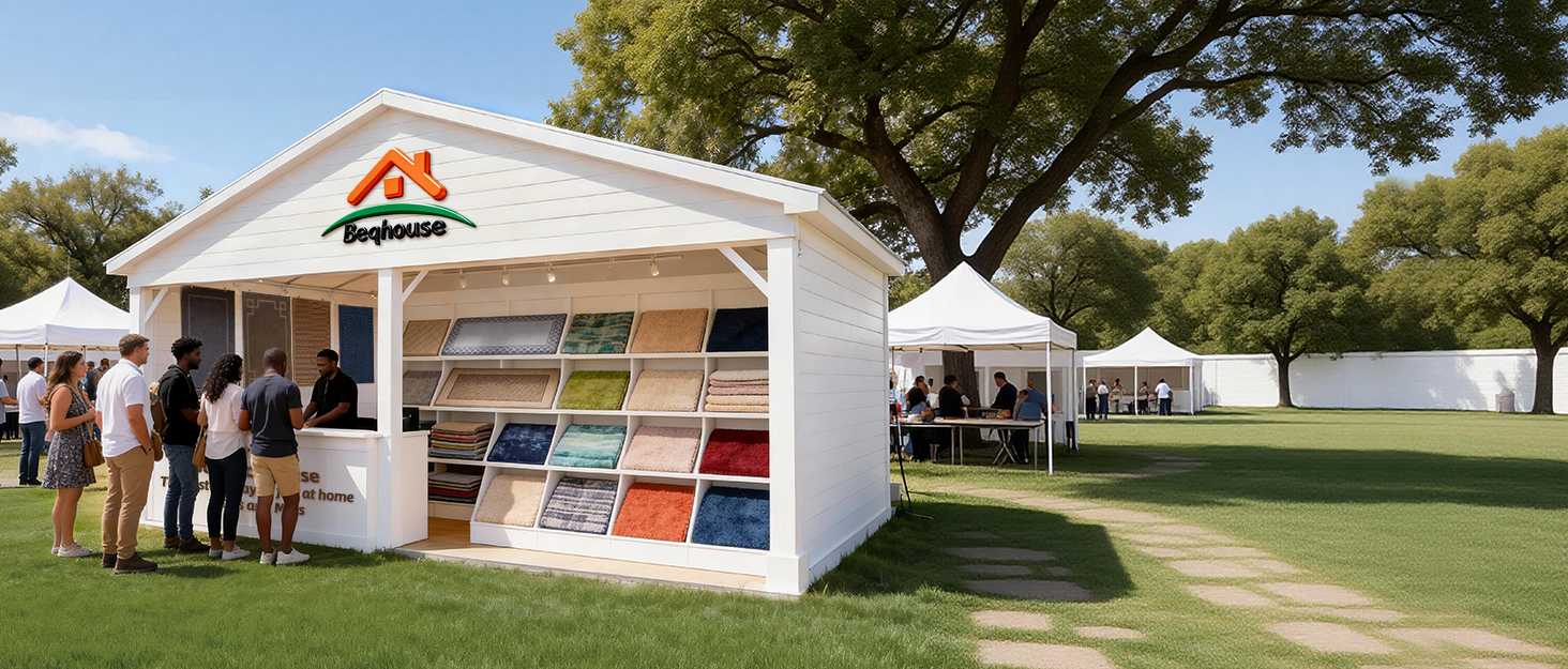 Килимок для дому BEQHAUSE 80x120 см, сірий - для входу, коридору, передні/задні двері, миється