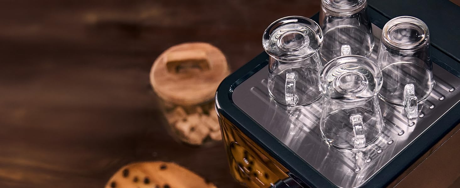 Кавомашина Cecotec Power Espresso 20 ColdBrew Latte Fresh: 1350W, 20 Бар, ColdBrew, Сенсорний екран, 1.5л резервуар, капучинатор, нержавіюча сталь
