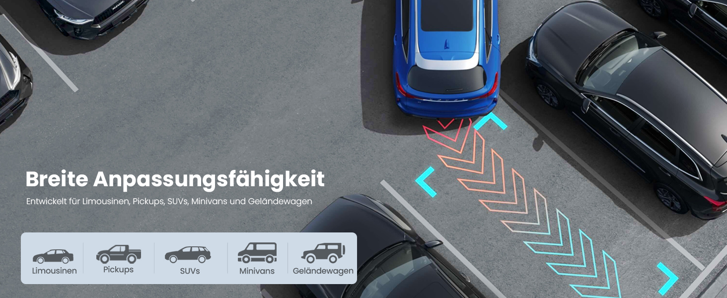 AUTO-VOX Цифрова бездротова камера заднього виду CS2 з 4,3'' LCD монітором, IP68, нічне бачення, внутрішня антена, легке встановлення