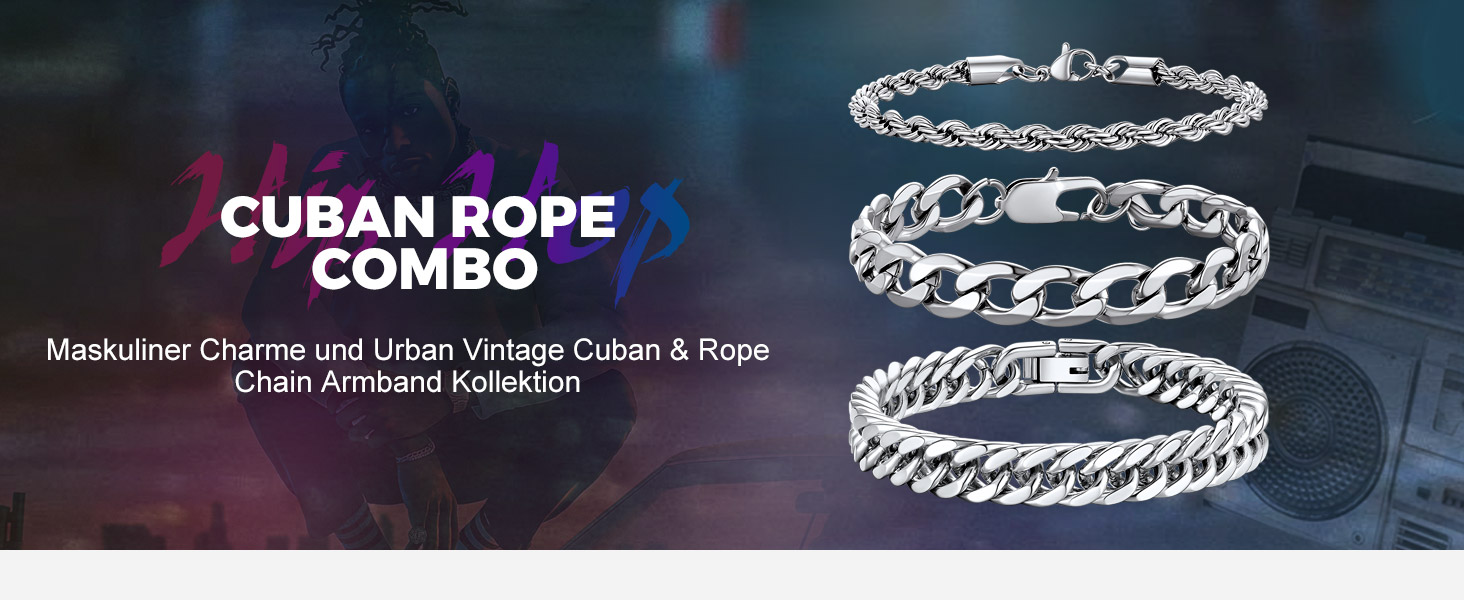 Набір браслетів для чоловіків Richsteel з нержавіючої сталі, 2 шт/3 шт, чорний/сталь/золотий, 9/8/4 мм, довжина 19/21/23 см, для подарунка