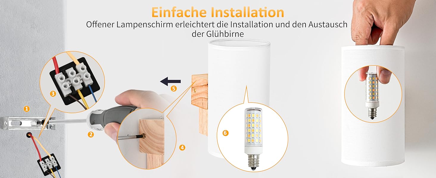 Стійка лампа Gleonlux з дерева, вінтажний стиль, E14, бохо, індустріальна для дому, 10x13.3x18 см