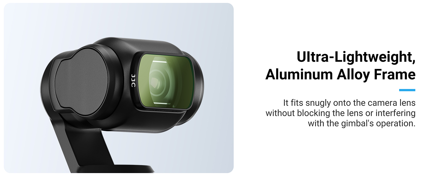 Набір магнітних фільтрів JJC 6в1 для DJI Osmo Pocket 3: ND8, ND16, ND32, ND64, ND256 та CPL-поляризаційний фільтр, аксесуари для екшн-камери