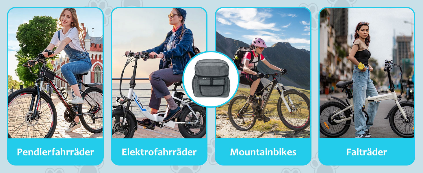 Кошик для собак на велосипед, сумка для домашніх тварин. Складаний кошик для велосипеда спереду для собак 2 в 1. Кошик для собак-рюкзак з адаптером для керма для маленьких тварин (вантажопідйомність 5 кг) (Чорний)