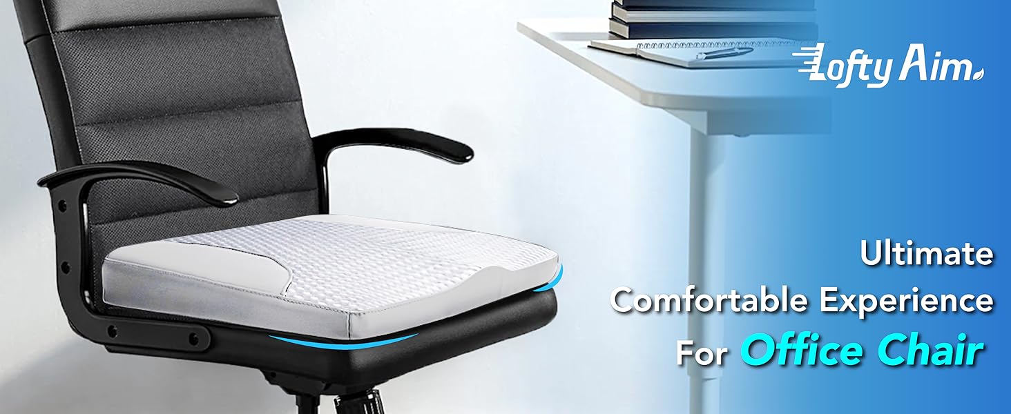 Подушка для сидіння в авто з Memory Foam: для комфортної їзди, полегшення болю в куприку та попереку. Підходить для авто, вантажівок, офісу, інвалідного візка. Шкіра та сітка 4D (Сірий)