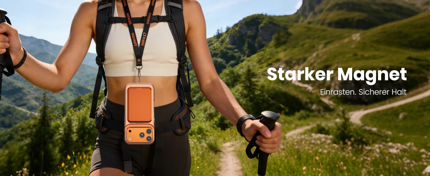 Power Bank 10000 mAh з магнітом, ультратонкий титановий корпус (14 мм), PD 20W, бездротова зарядка USB-C для iPhone 15/16/17 та Apple Watch (Оранжевий)