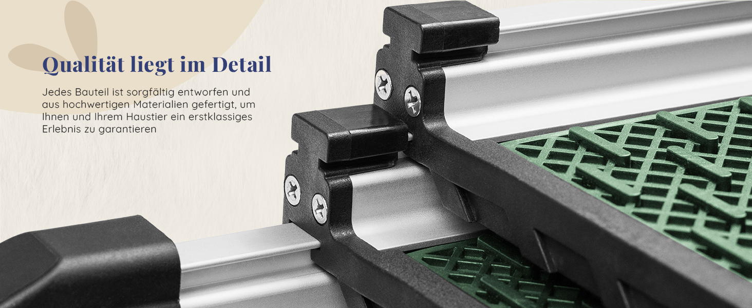 Трампліна для собак у машину, складана, стабільна, до 90 кг, для SUV та легкових авто, телескопічна алюмінієва, зелена, з кліпсою