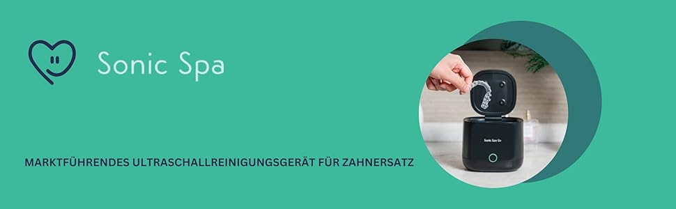 Ультразвуковий очищувач для елайнерів, ретейнерів та протезів з таблетками Boostab - портативний бездротовий пристрій для Invisalign, капп, захисних кап та зубних апаратів (чорний)