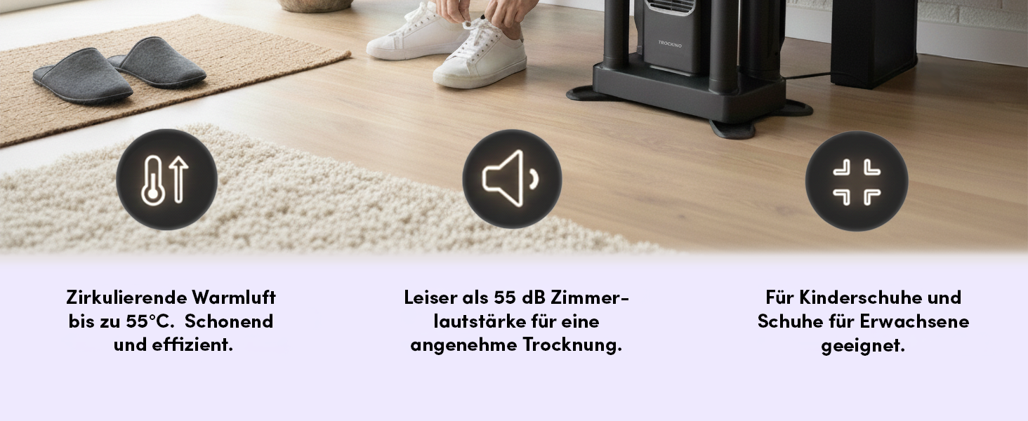 Сушарка для взуття 2 пари з таймером: для спортивного, туристичного, робочого та мото взуття - швидка, тиха та бережна