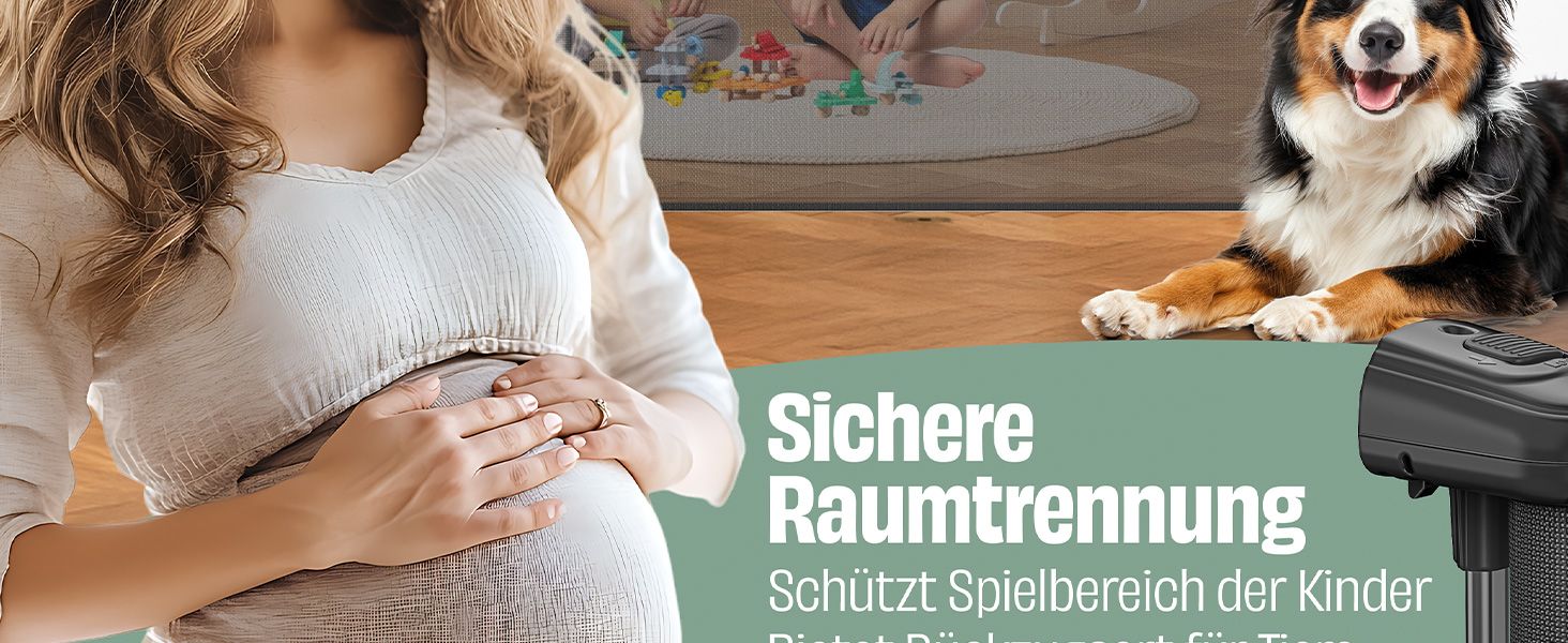 Захист для сходів KIDIZ®: розтяжний захист для дітей та домашніх тварин, 0-180 см, антрацит