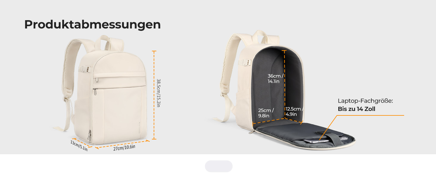 Сумка-рюкзак для фототехніки K&F Concept: компактний та легкий рюкзак для DSLR, дзеркальних камер та штатива з дощовиком, колір слонова кістка