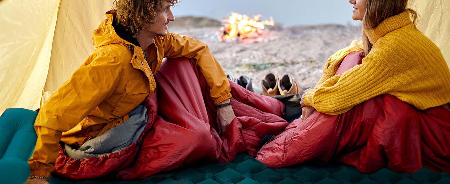 AKSOUL Килимок самонадувний туристичний для кемпінгу: Ultraleicht, компактний, легкий, портативний, для туризму, трекінгу, подорожей, відпочинку на природі