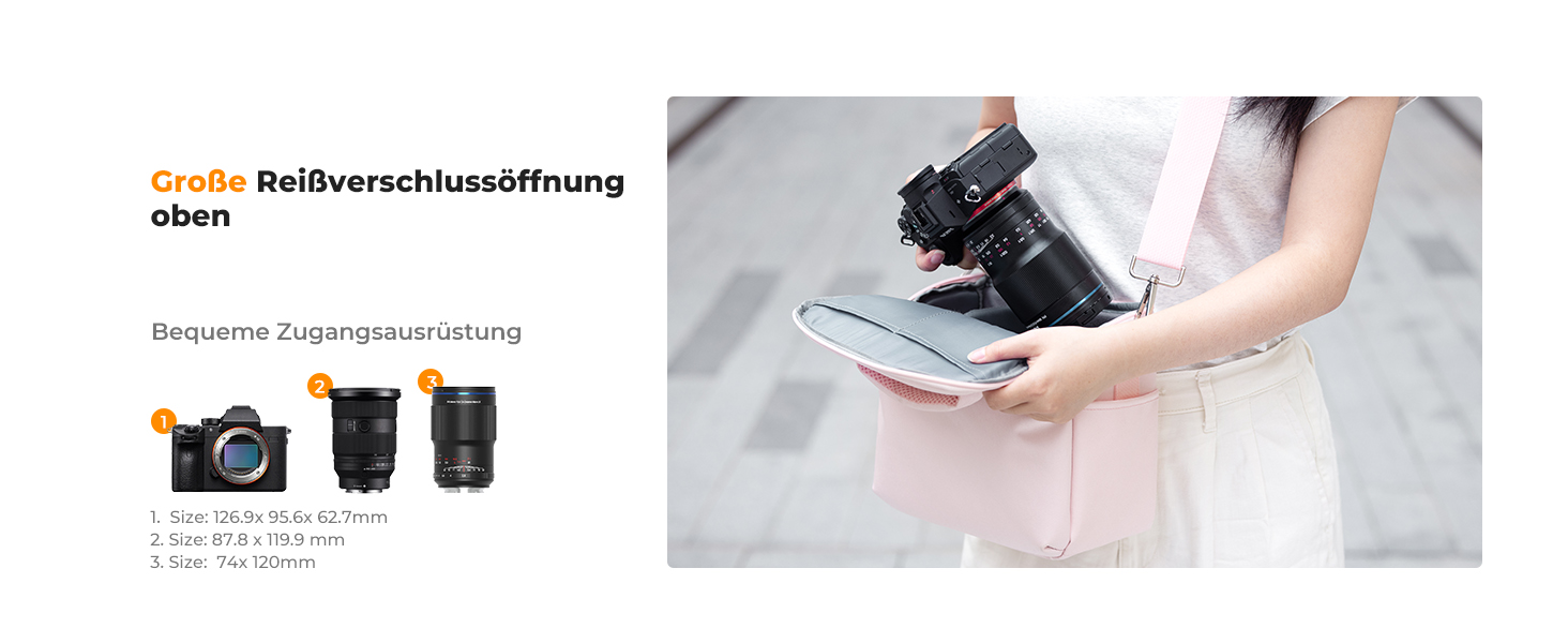 Сумка-рюкзак для фотокамери K&F Concept C-rosa, рожева, для фотографів