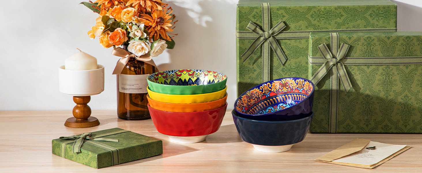 Набір супових тарілок Vancasso (6 шт) з порцеляни для супу, мюслі, рамену, десерту та пасти