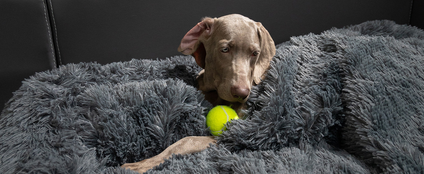 Захист для дивана Mora Pets: м'яка собача подушка, водовідштовхувальний килимок для собак, 89 x 112 x 15 см (4-в-1), сірий