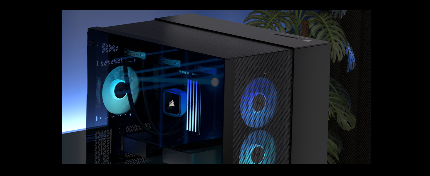 Корпус ПК CORSAIR 6500D Airflow: Mid-Tower ATX, без вентиляторів, чорний