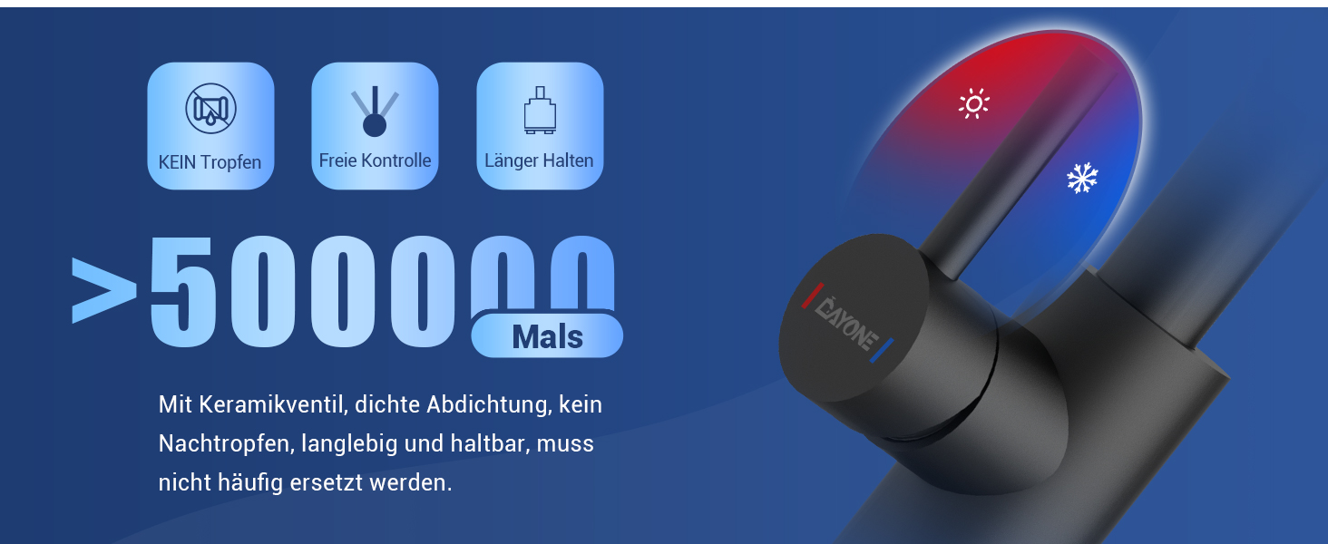 Чорна кухонна змішувач DAYONE з висувною лійкою, 360° обертання, модель G6808mb