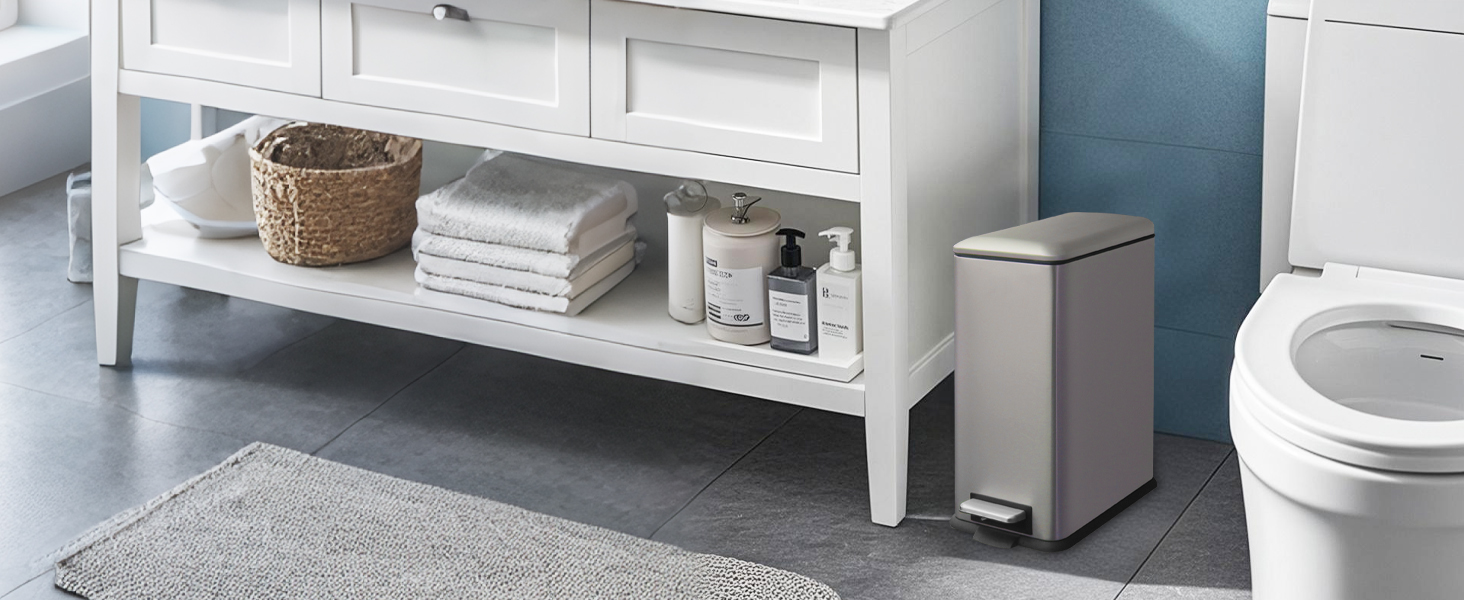 Трюмний смітник для кухні, нержавіюча сталь, 17л, з кришкою та внутрішнім відром