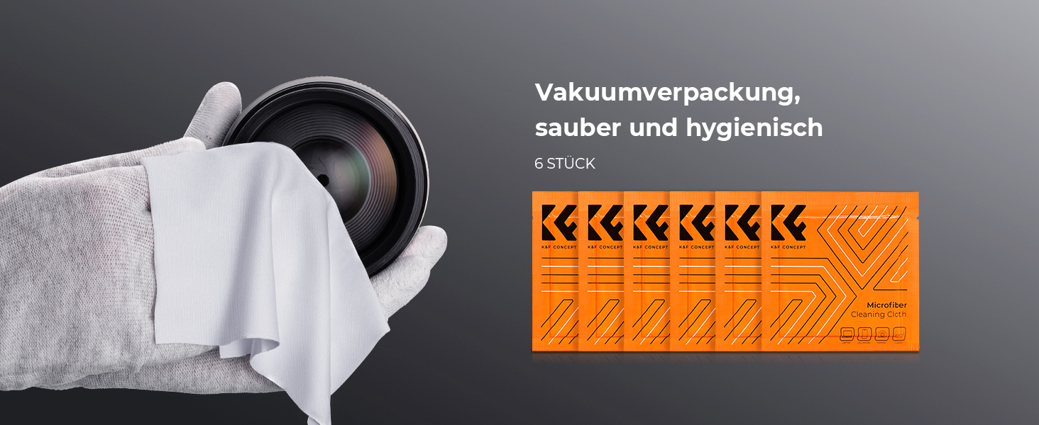 Набір для чищення об'єктивів K&F Concept: 9-в-1 для DSLR, камер, об'єктивів, фільтрів, телефонів