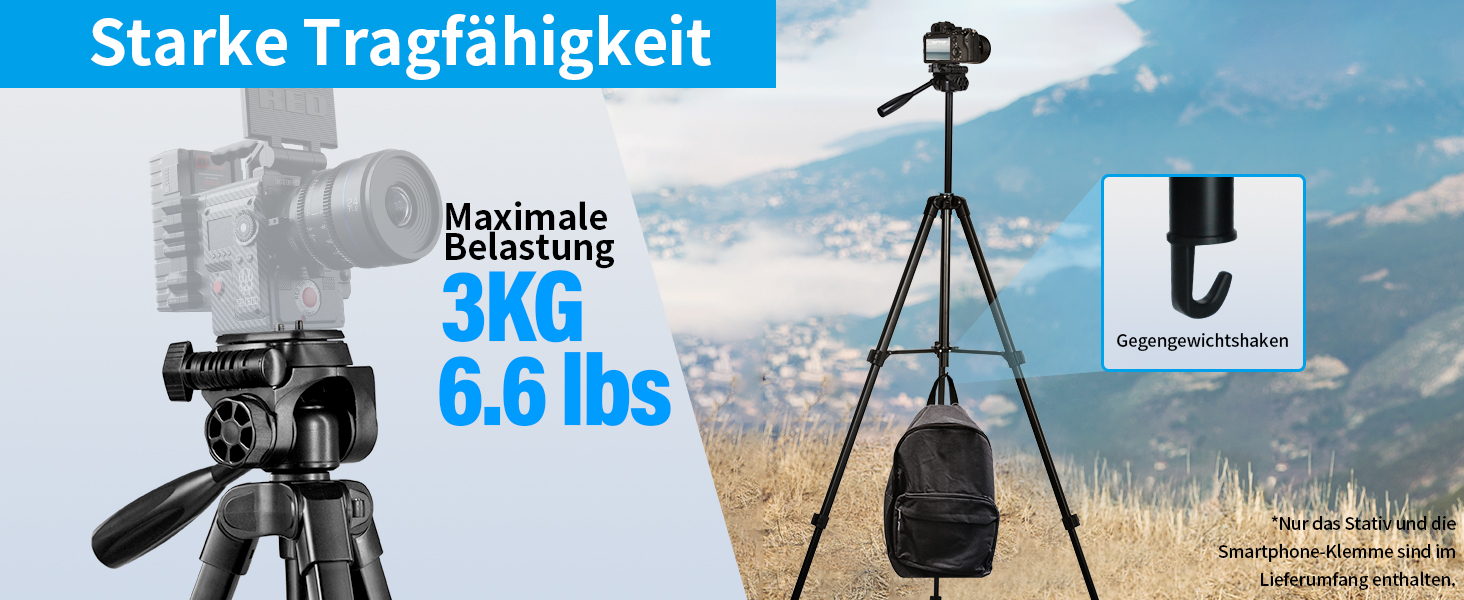 Штатив для камери SIRUI 180 см, алюмінієвий трипод з кріпленням для телефону, фото- та відеозйомки