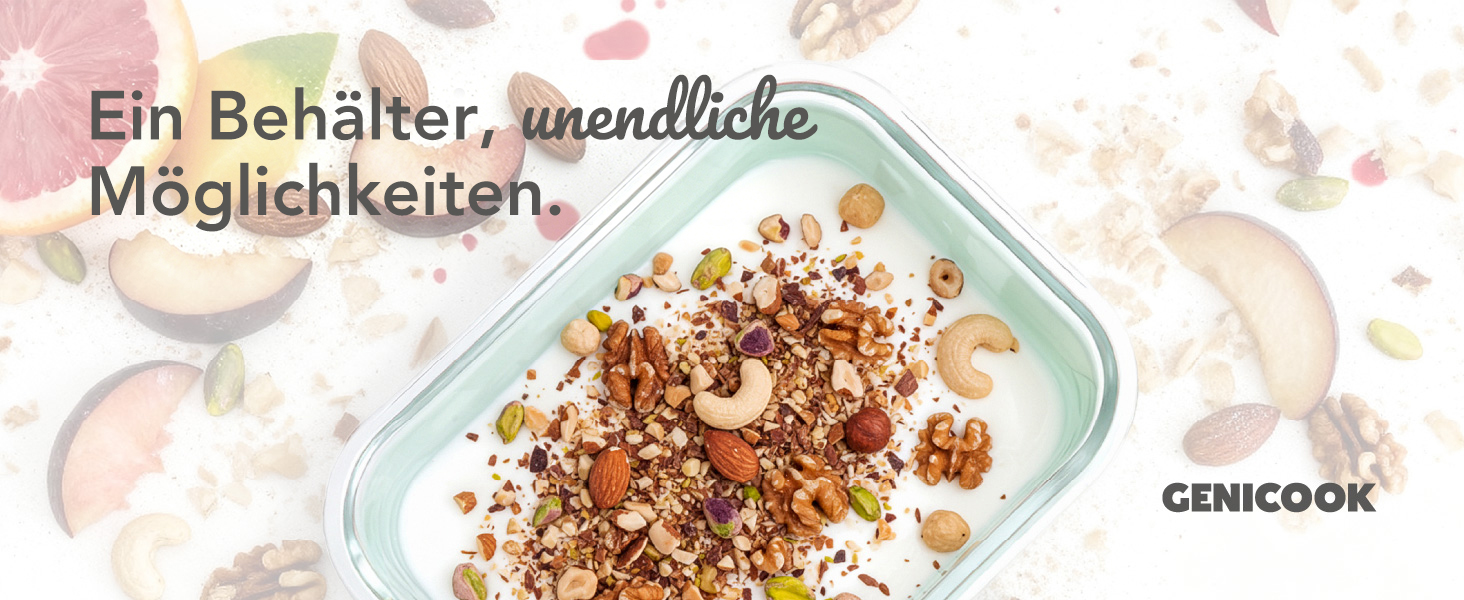 Скляні контейнери для зберігання їжі з кришками набір (meal prep) - герметичні, для мікрохвильовки, духовки, морозилки та посудомийної машини, для сім'ї, офісу, кухні, кольорові