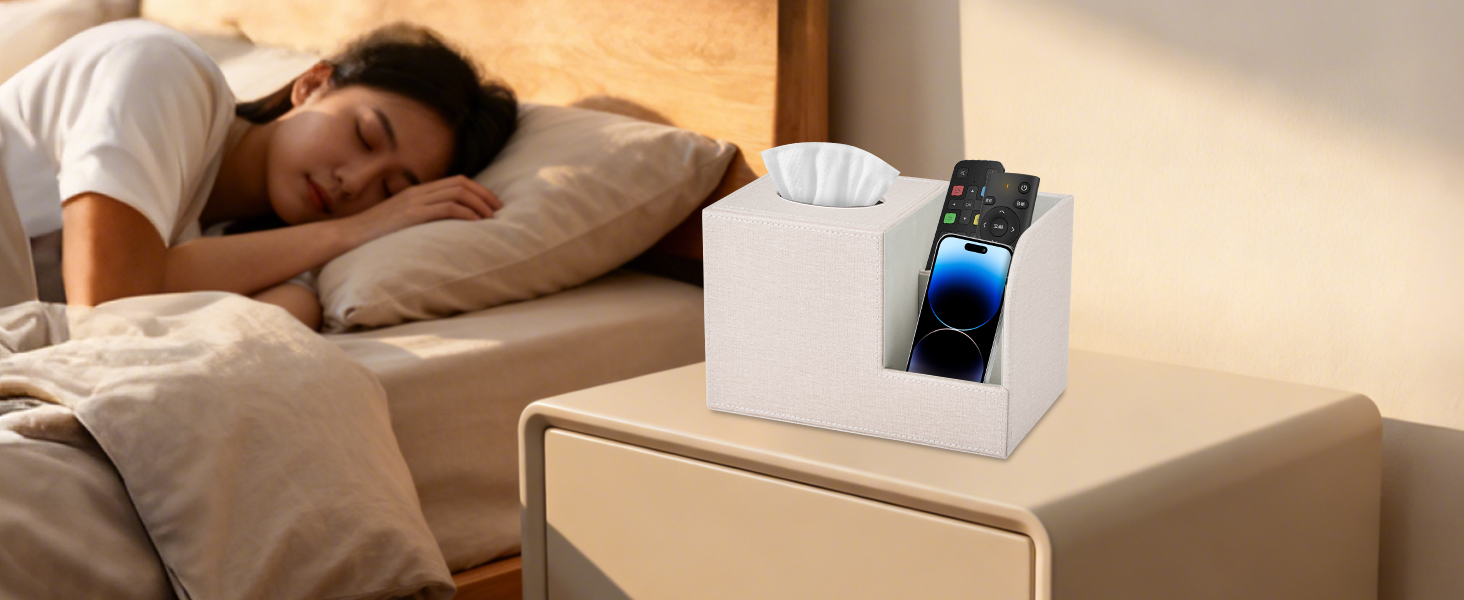 Організатор для серветок з шкіри, коробка для тканинних серветок, квадратна модель, тримач з пультом дистанційного керування, для ванної кімнати, авто, офісу, декору, бежевий