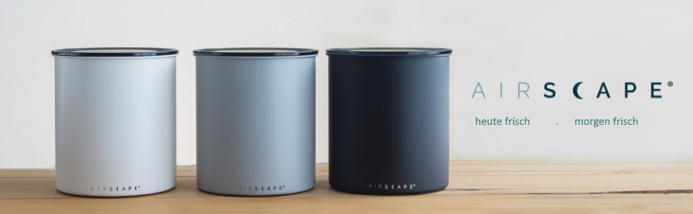 Банка для кави Airscape 1,1 кг, герметична кришка, біла
