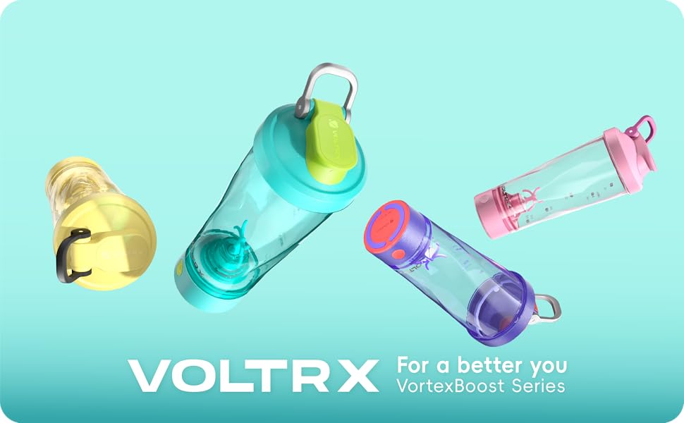 VOLTRX Преміум Електричний шейкер для протеїну з Tritan (BPA-free) - портативний блендер для коктейлів, фітнесу та спорту, 700 мл (Темно-жовтий)