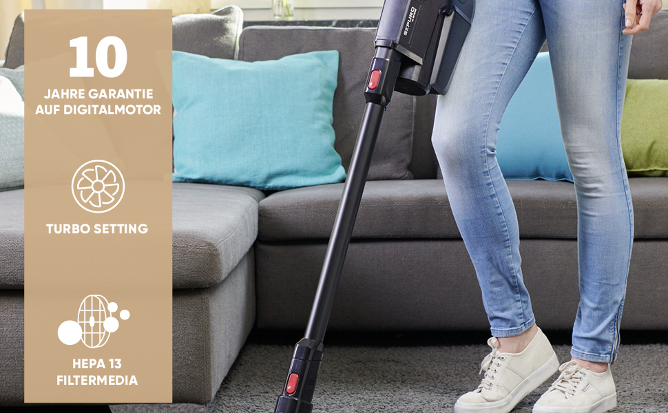 SEVERIN SEPURO акумуляторний ручний та стійковий пилосос з інноваційною технологією пилозбірників та акумулятором Einhell Power, бездротовий пилосос з мішком для алергіків, акумуляторний пилосос, HV 7185 (PRO пилозбірник)