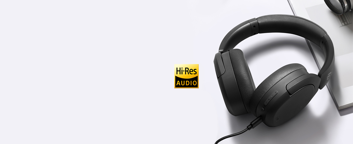 Edifier W830NB Бездротові навушники Over-Ear з ANC -45dB, 94год. акумулятор, LDAC Hi-Res звук, Spatial Audio, швидка зарядка, Bluetooth V5.4 (Слонова кістка)