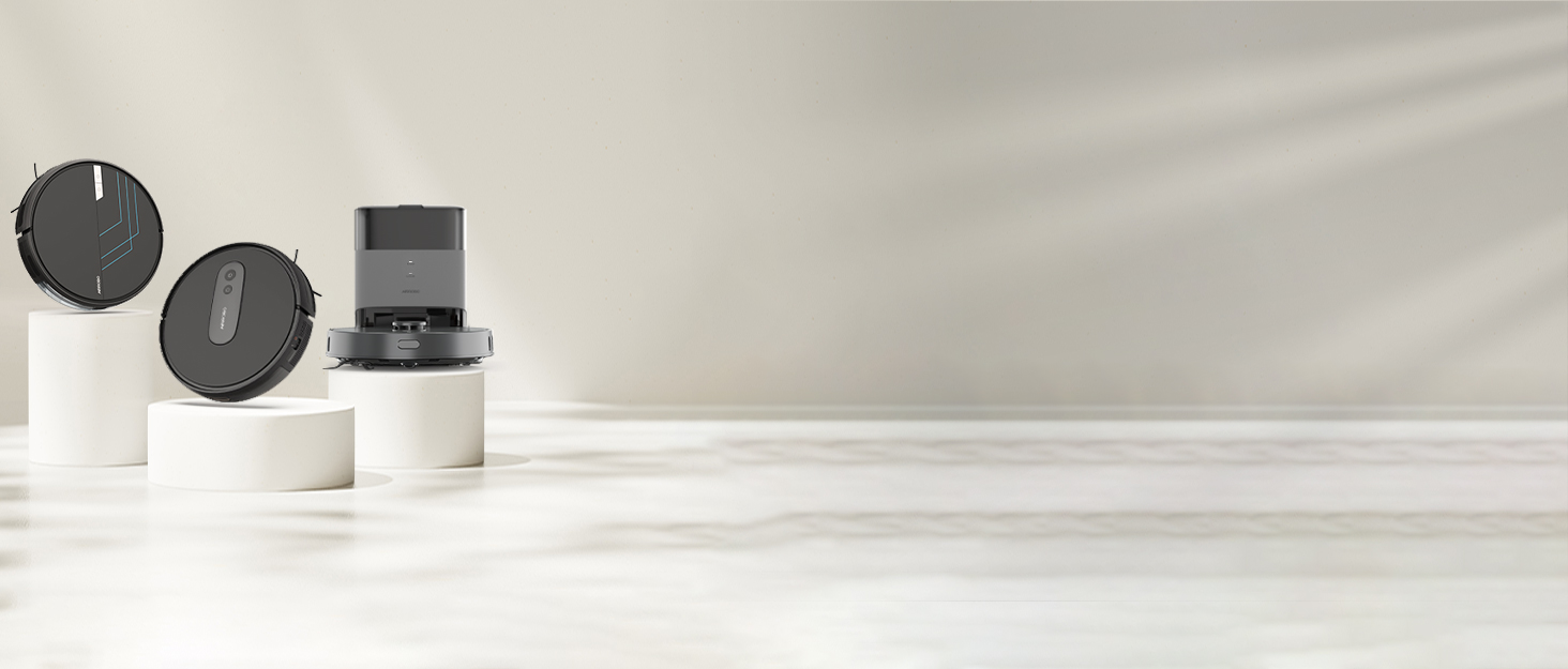 Робот-пилосос AIRROBO P25: потужність 2800 Pa, для твердих поверхонь та килимів, керування через додаток, 120 хв роботи, з пультом дистанційного керування (чорний)